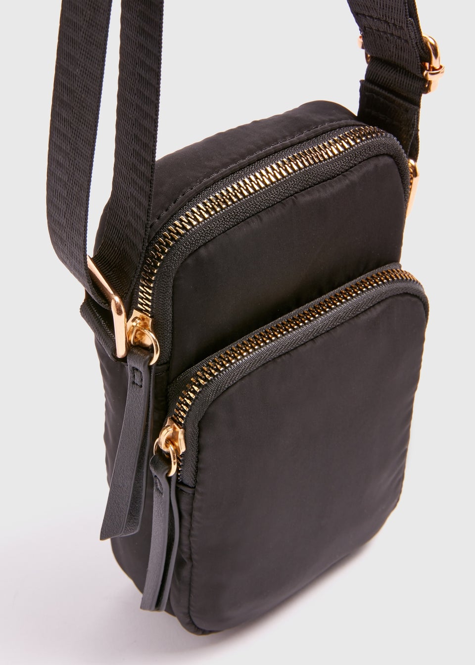 Black Nylon Phone Bag