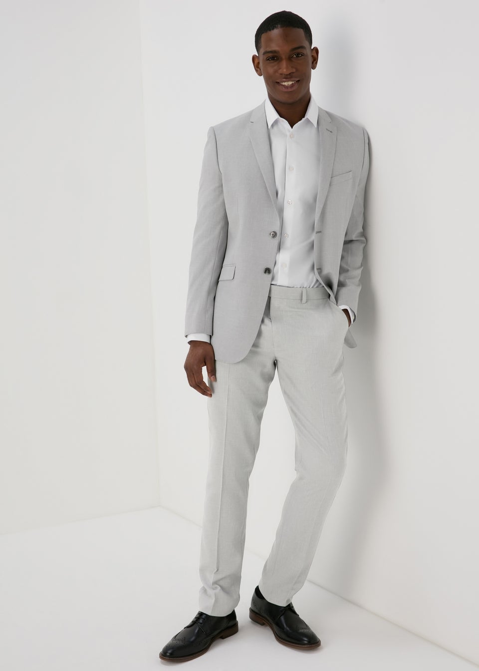Taylor & Wright Grey Turner Slim Fit Trousers