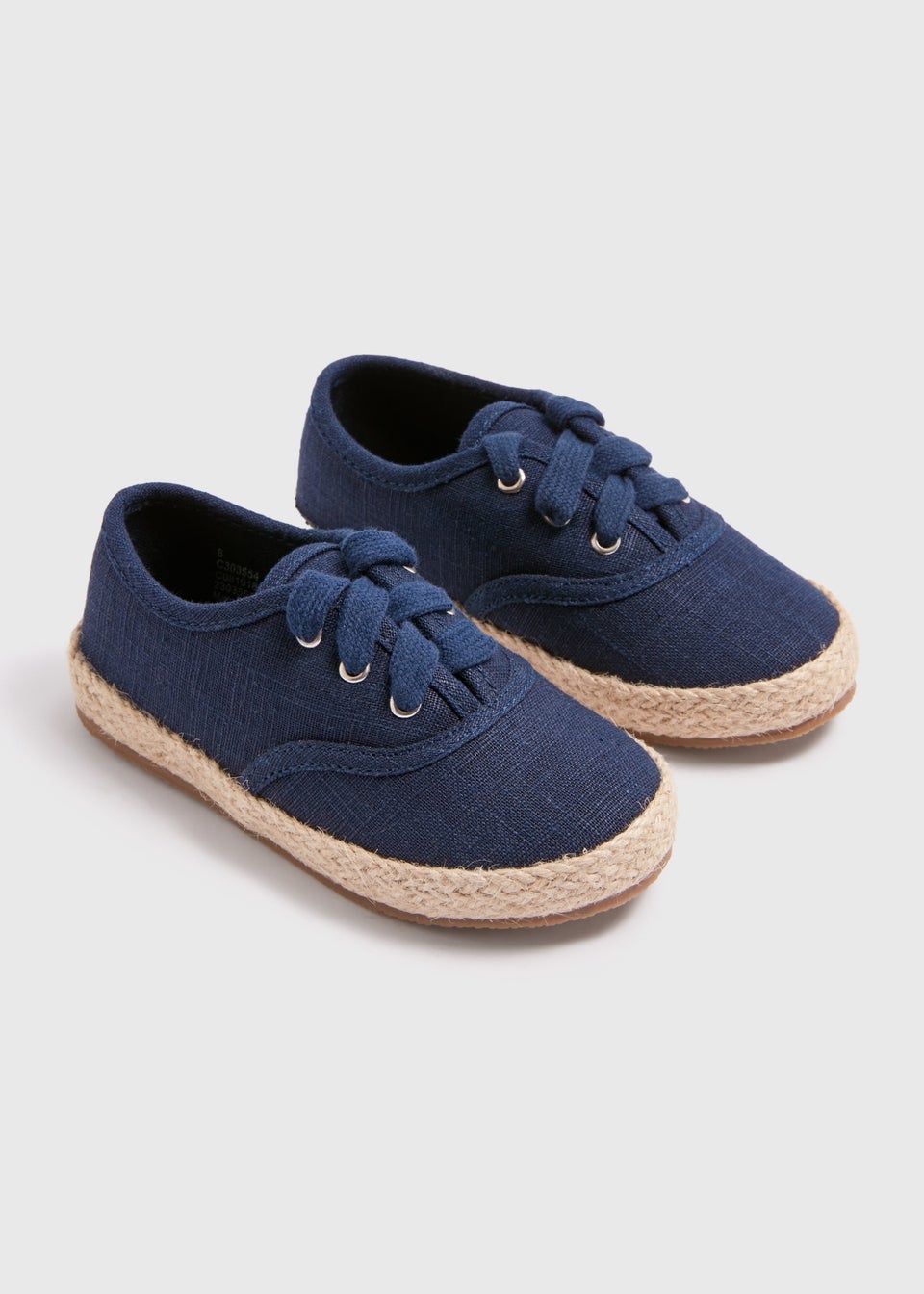Boys Navy Espadrille Trainers (Younger 4-9)