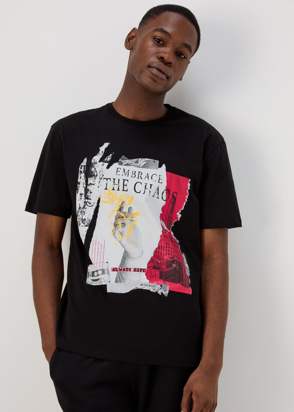 US Athletic Black Embrace The Chaos T-Shirt
