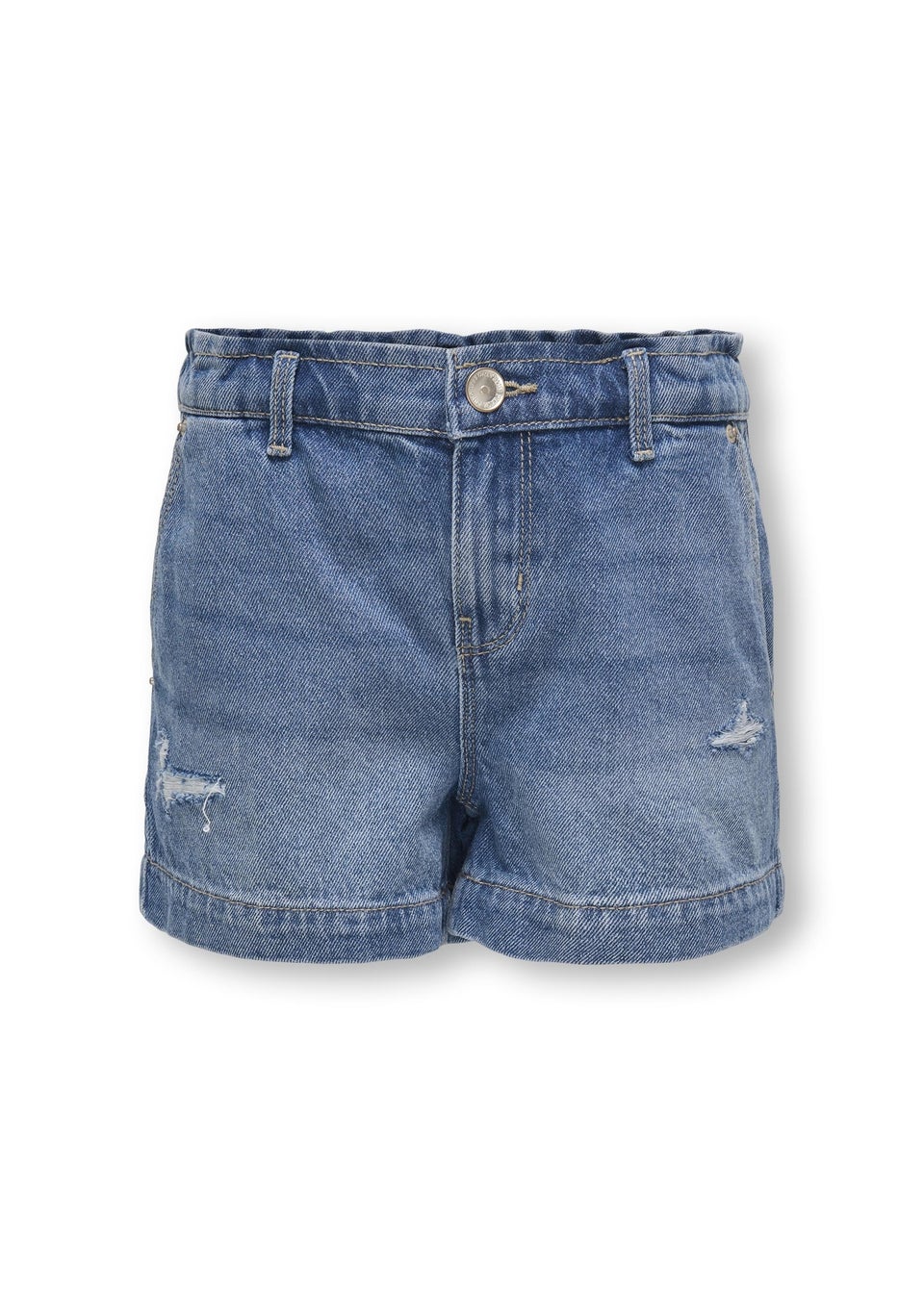 ONLY Girls Blue Distressed Denim Shorts (6-14yrs)