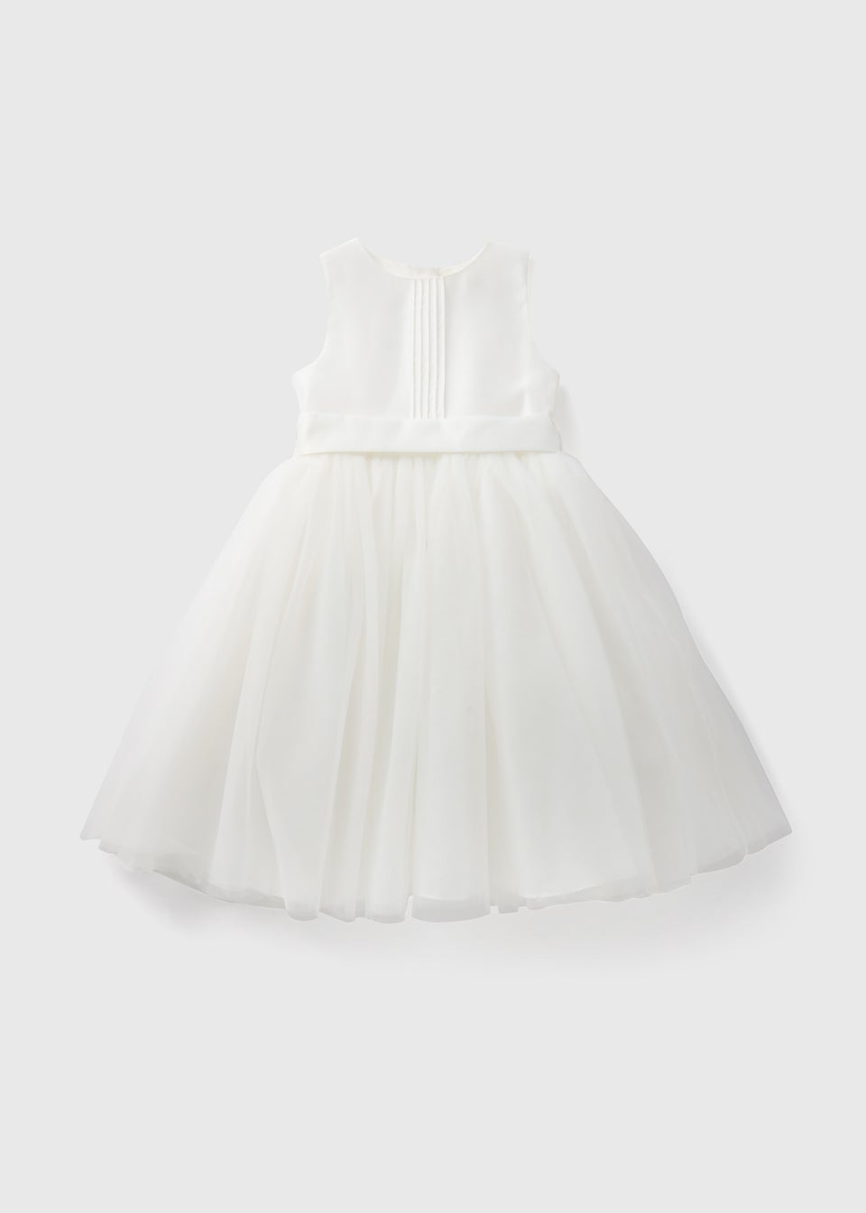 Girls Ivory Bridesmaid Pintuck Dress (1-10yrs)