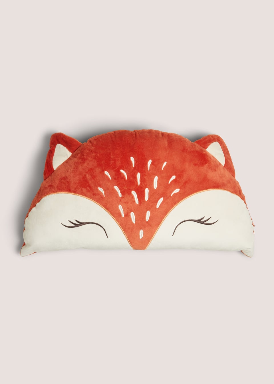 Orange Fox Fleece Cushion (90cm x 40cm)