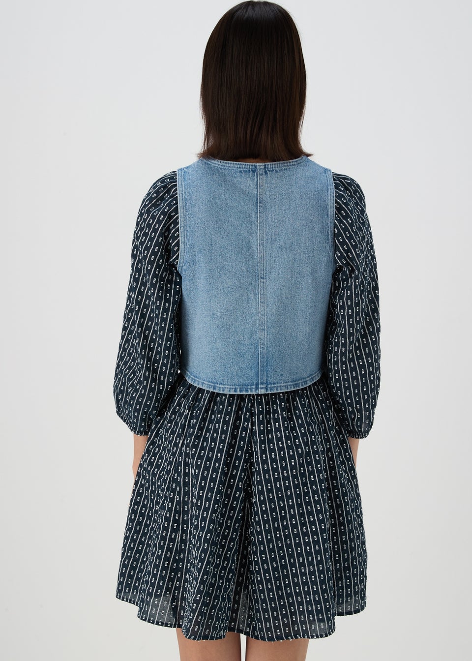 Mid Wash Denim Waistcoat