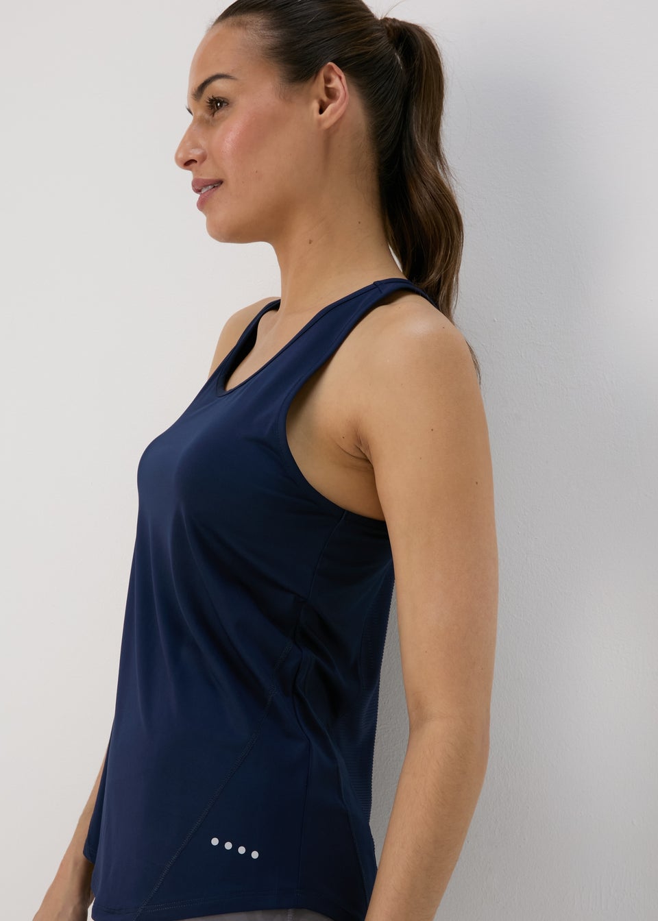 Souluxe Navy Mesh Detail Vest