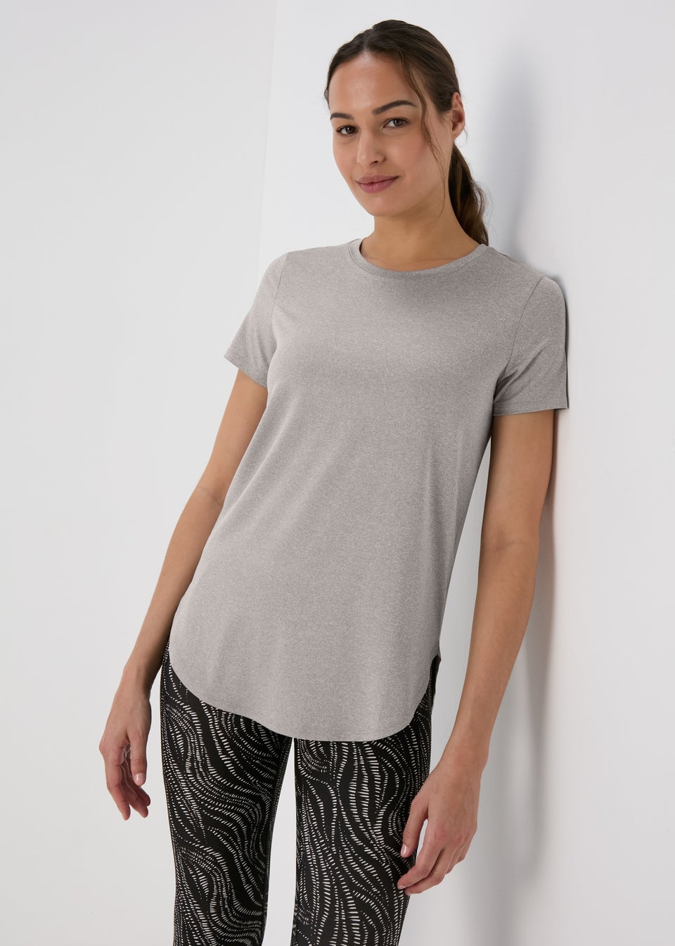 Souluxe Grey Longline T-Shirt