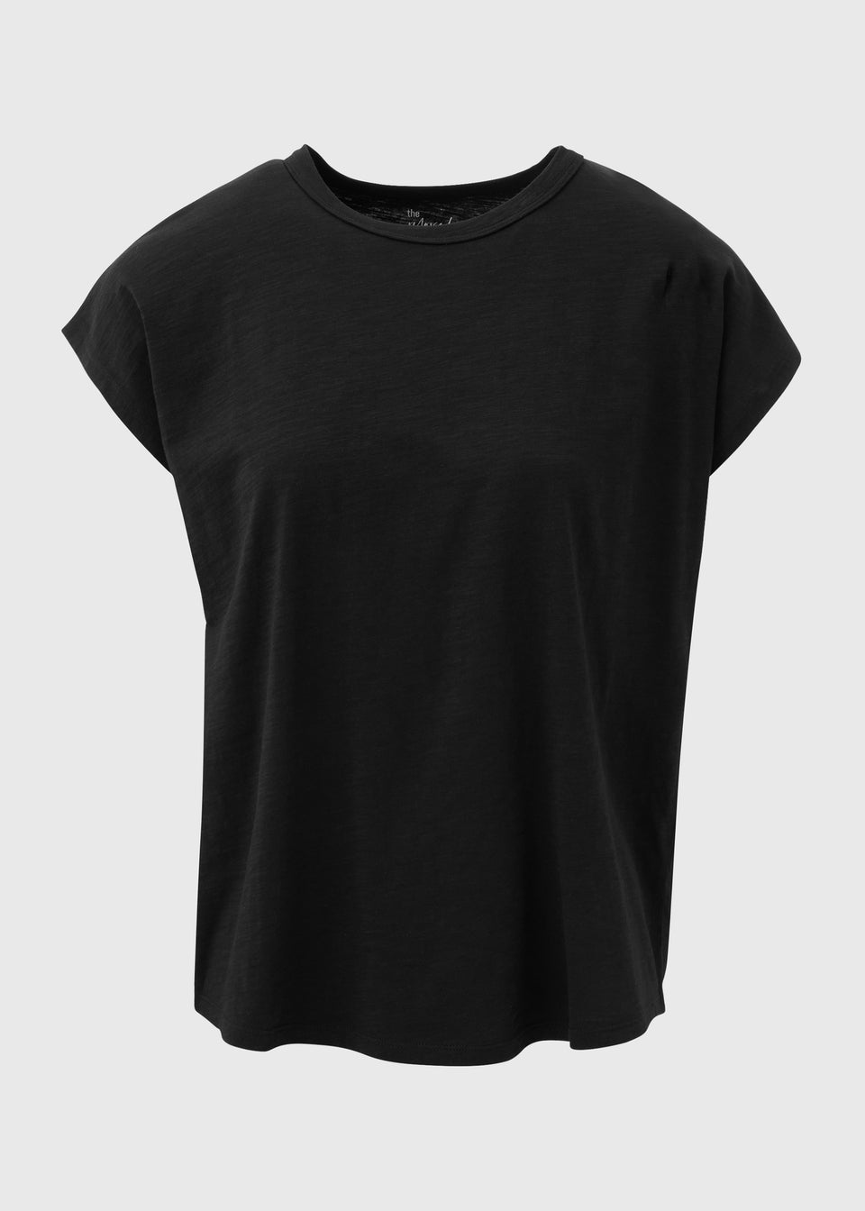 Black Plain Relaxed Fit T-Shirt
