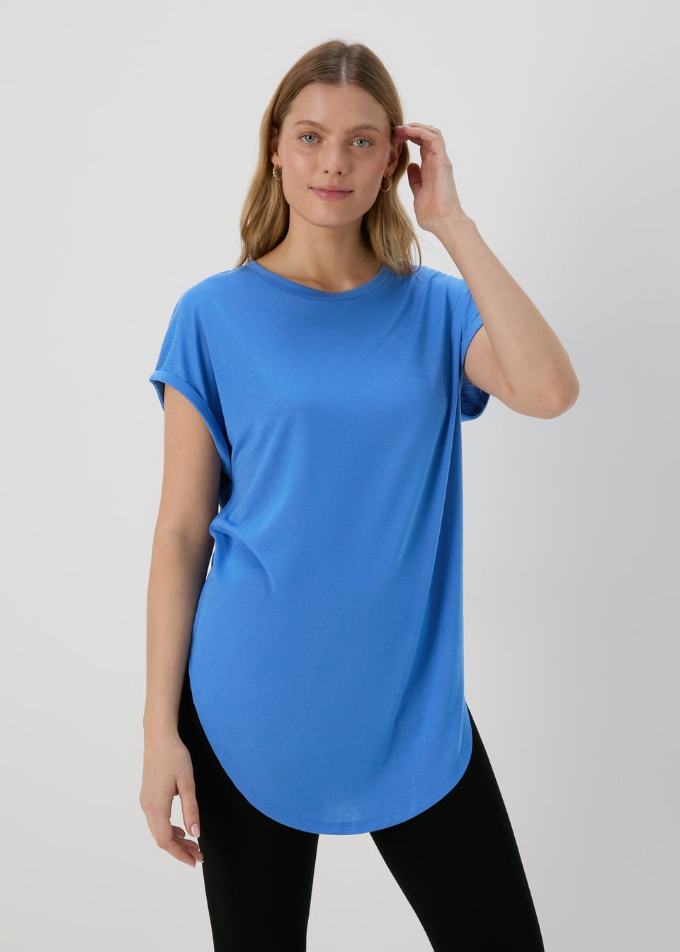 Blue Longline T-Shirt