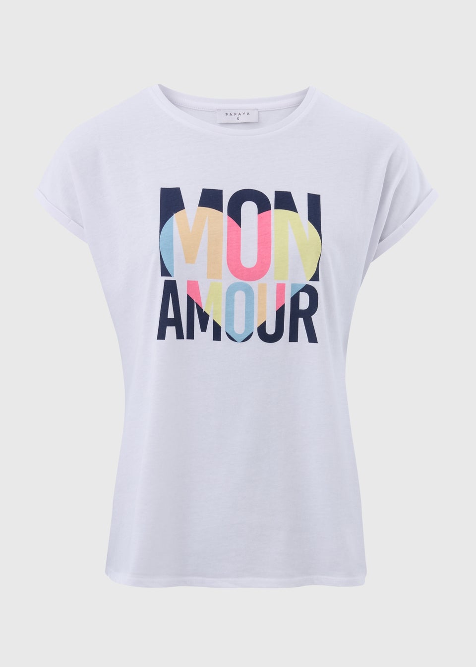 White Amour Slogan T-Shirt