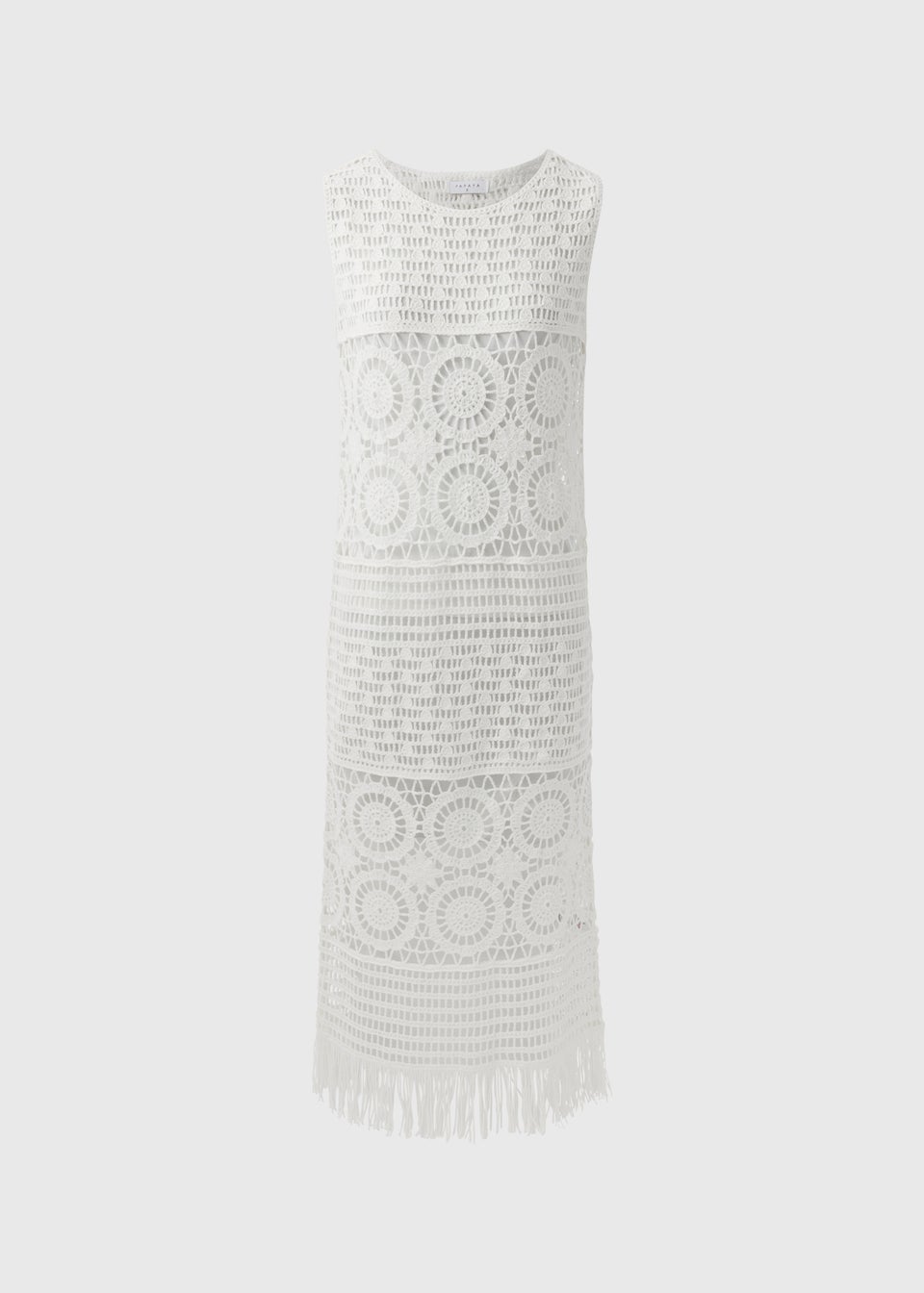 White Crochet Dress