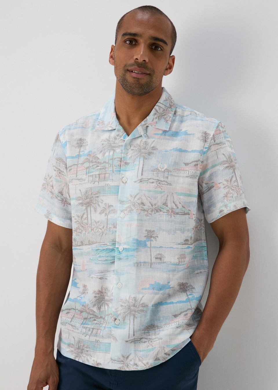 Multicolour Island Print Shirt