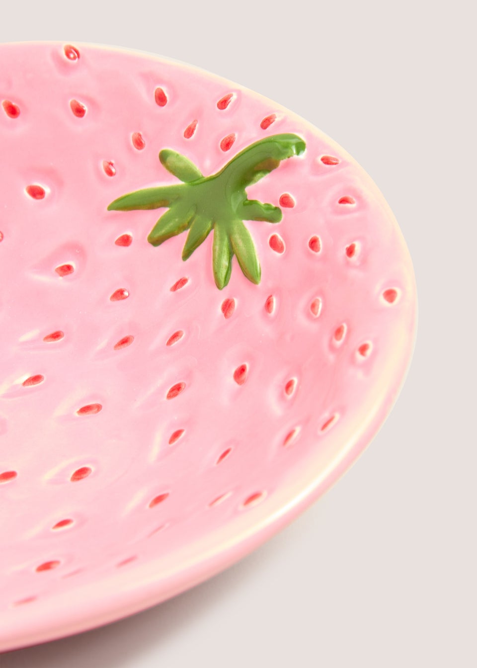 Kids Pink Strawberry Bowl (14cm x 13cm x 5cm)