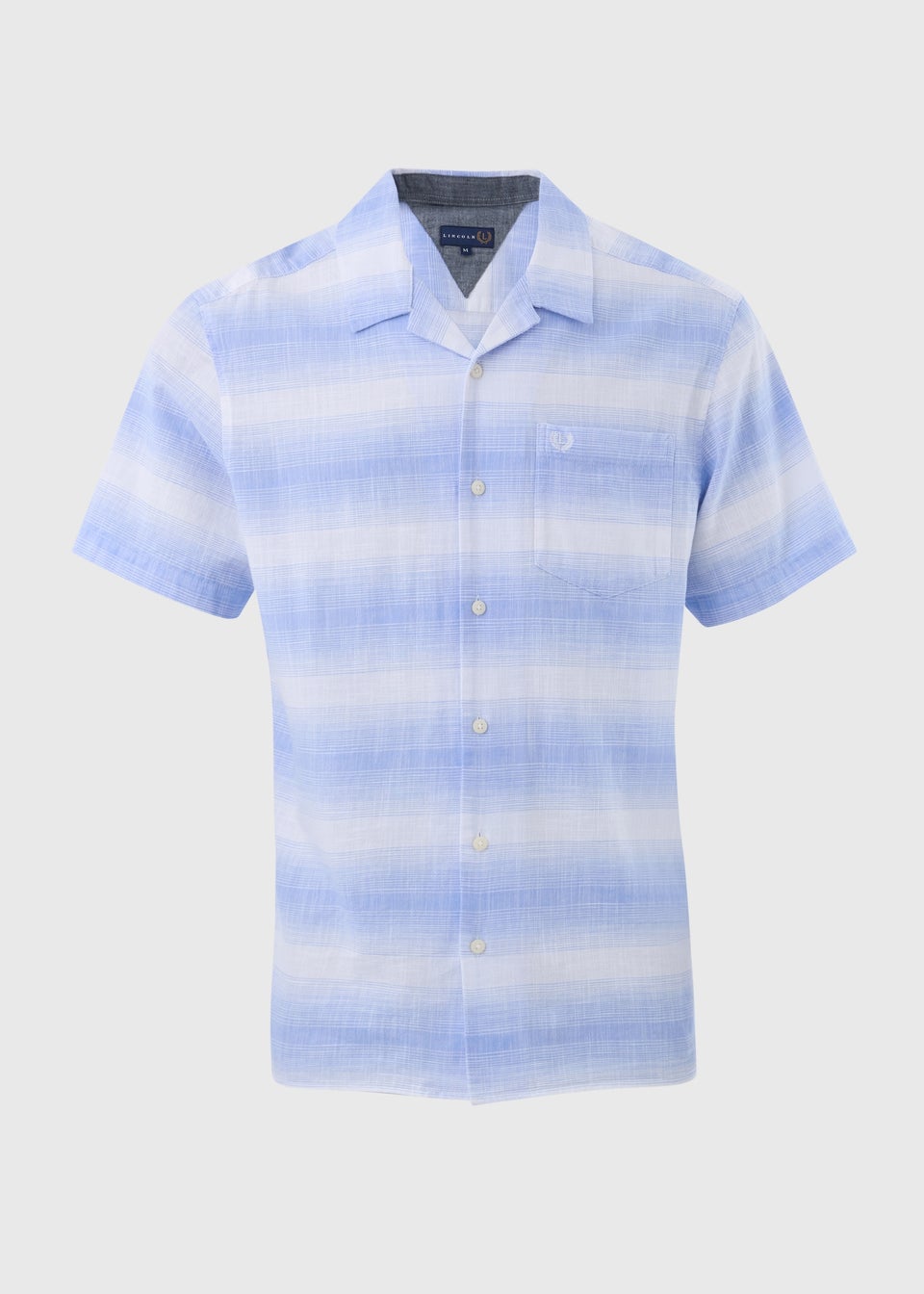 Lincoln Blue Horizontal Stripe Slub Shirt