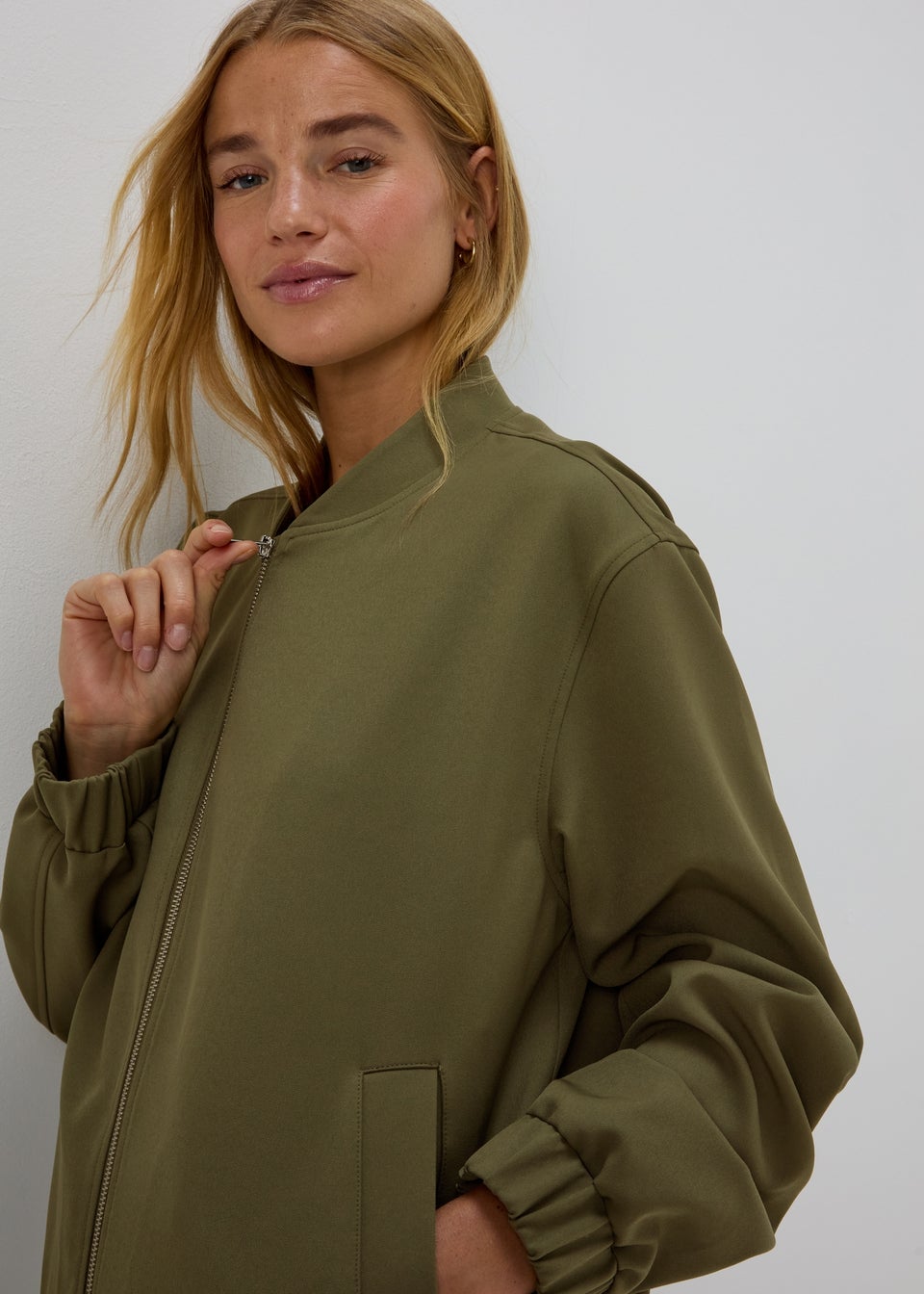 Papaya Petite Khaki Soft Bomber Matalan