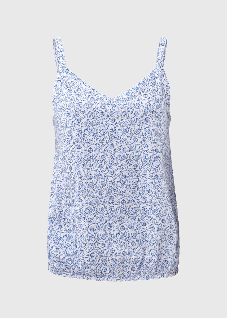 Blue Frill Cami Top