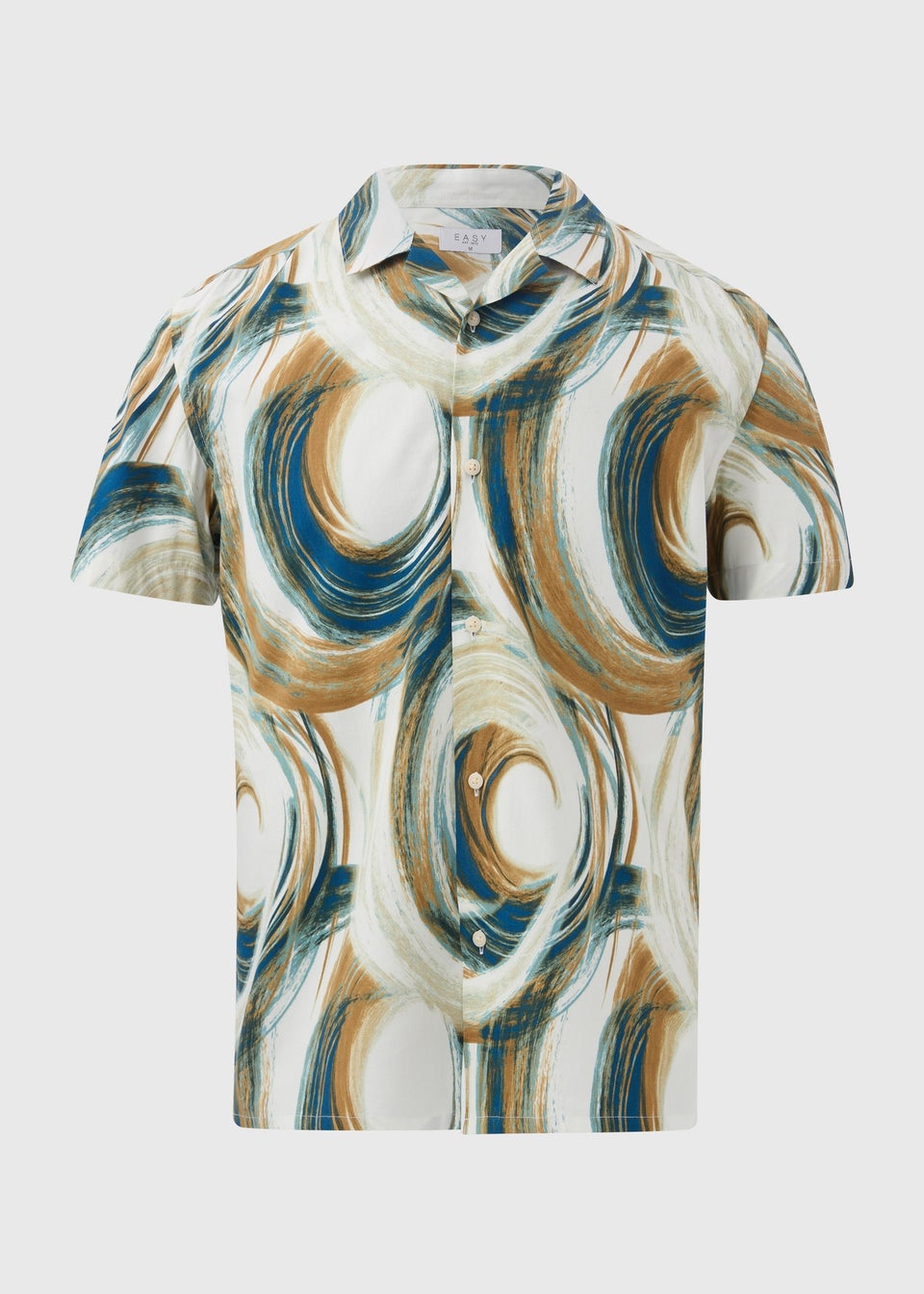 Ecru Abstract Swirls Shirt