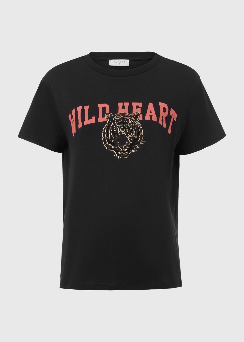 Black Tiger Graphic T-Shirt - Matalan