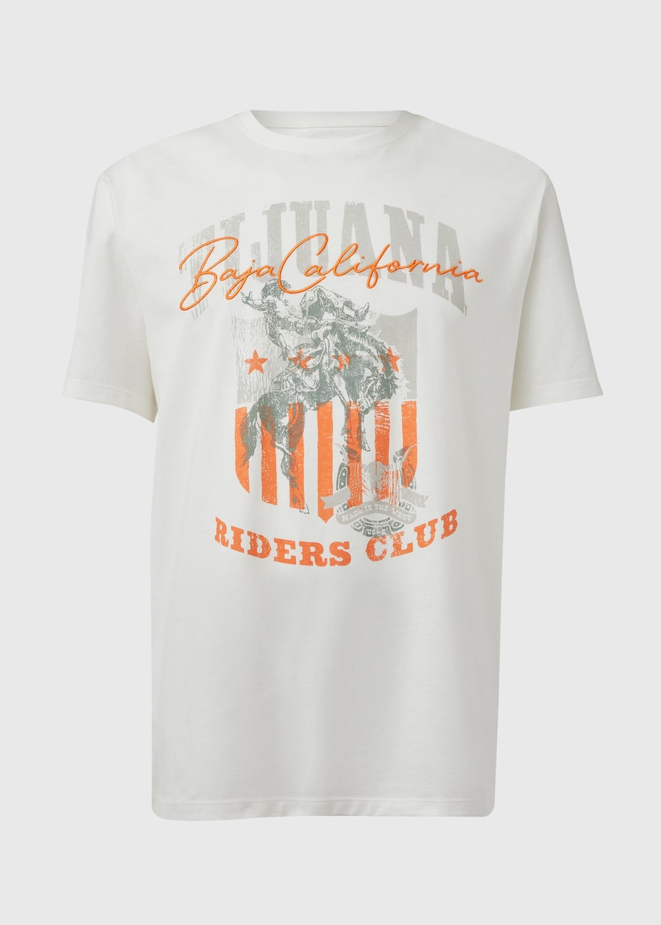 US Athletic White Tijuana Riders T-Shirt