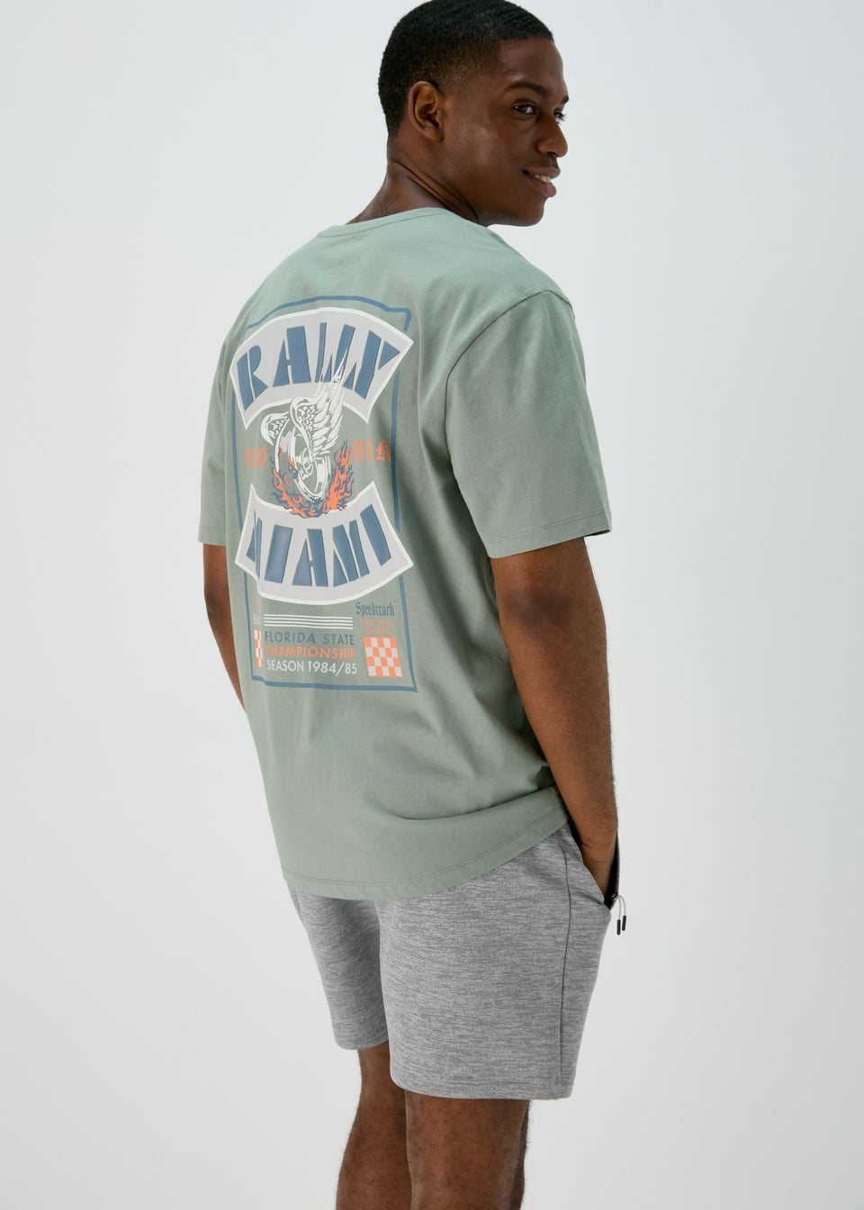 US Athletic Teal Rally Miami T-Shirt