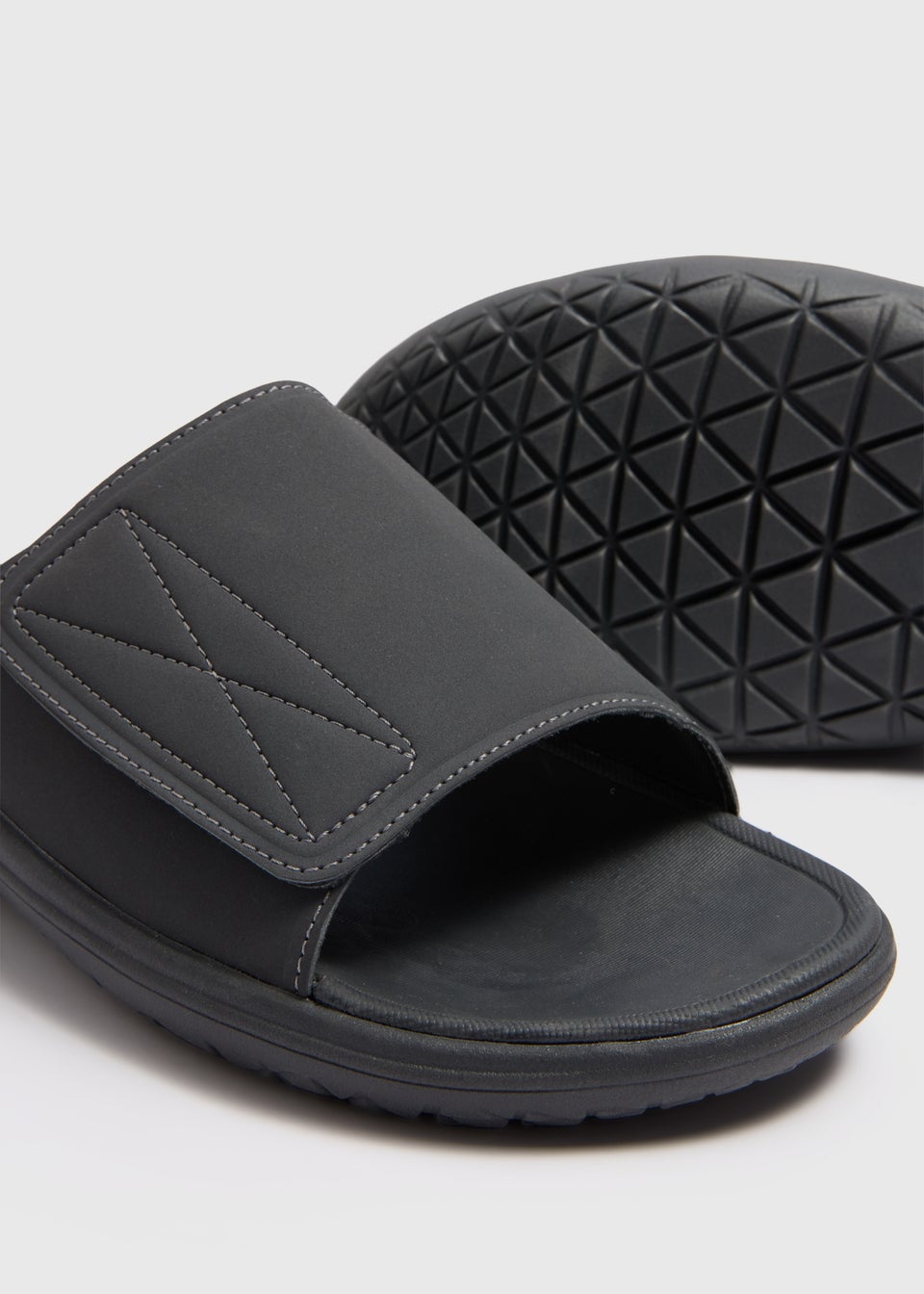 Grey Comfort Footbed Flip Flops