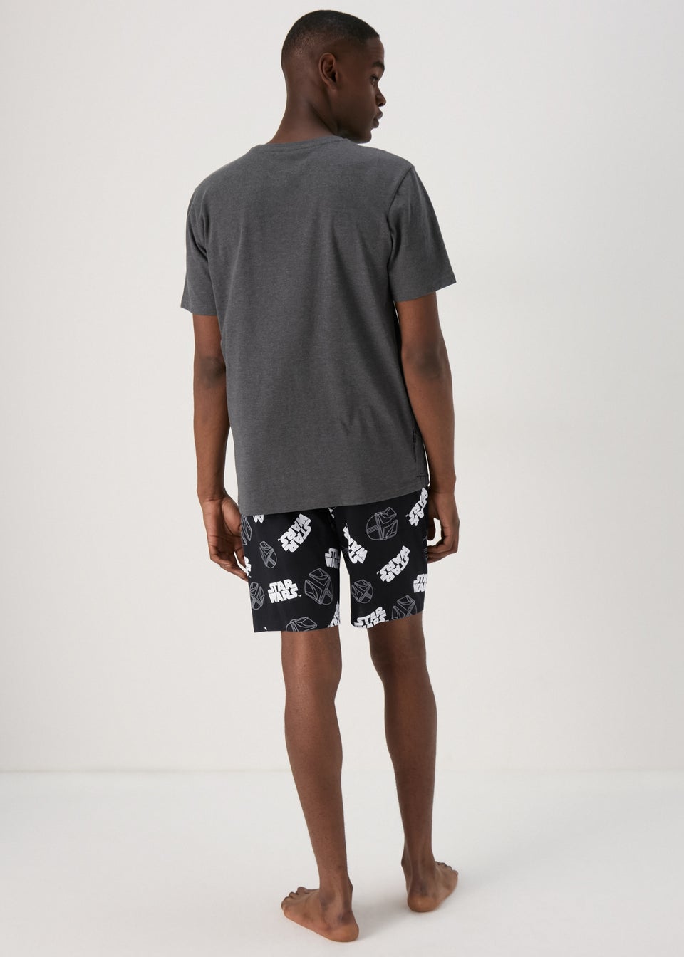 Mandalorian Grey Shorts Set