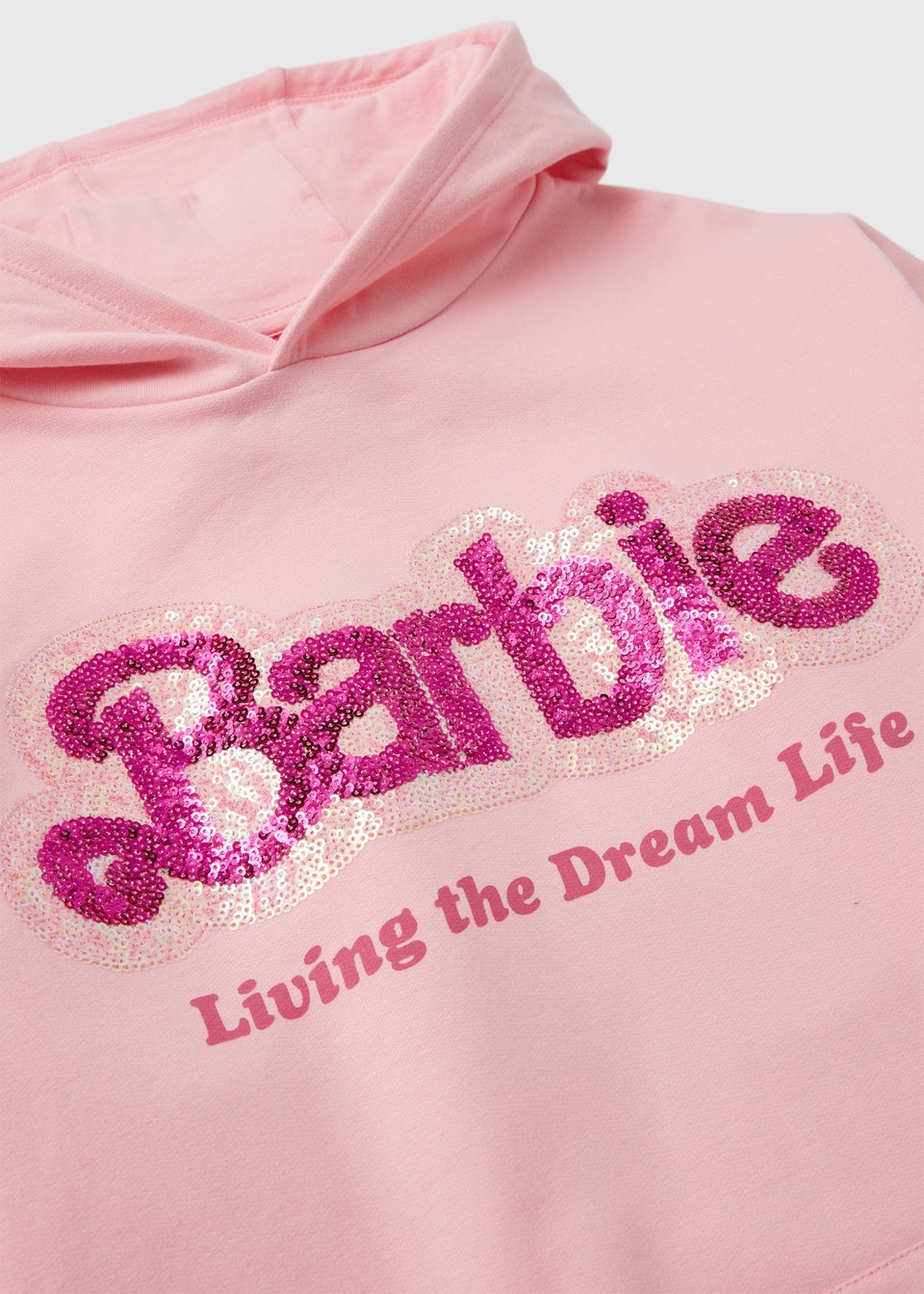 Barbie Pink Slogan Hoodie (4-11yrs)