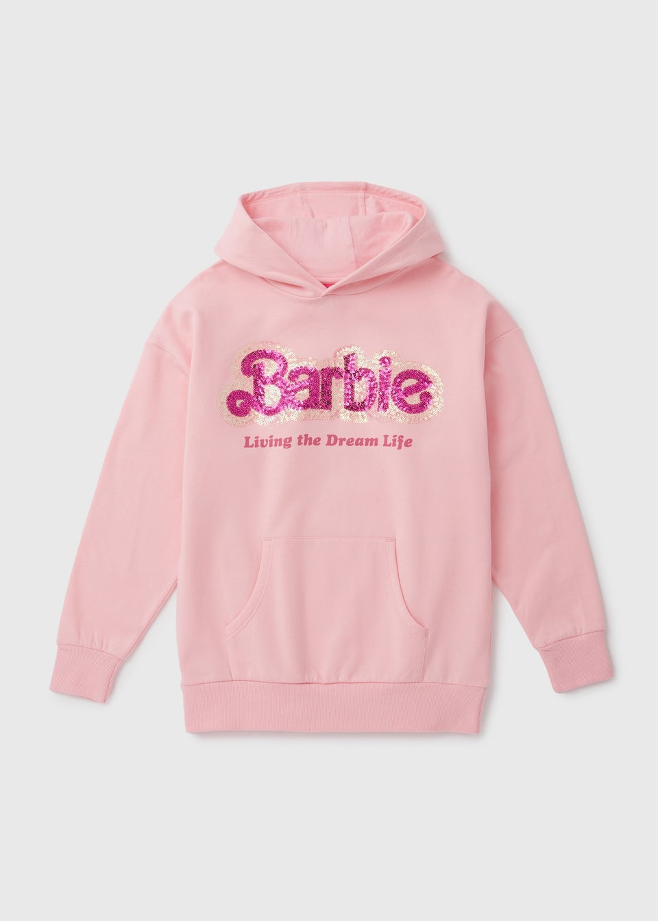 Barbie Pink Slogan Hoodie (4-11yrs)