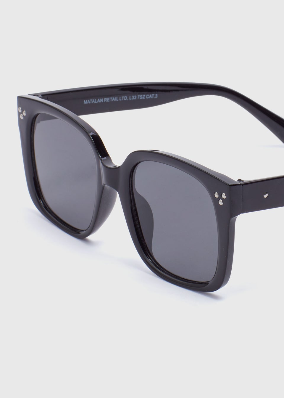 Black Oversized Nomad Sunglasses