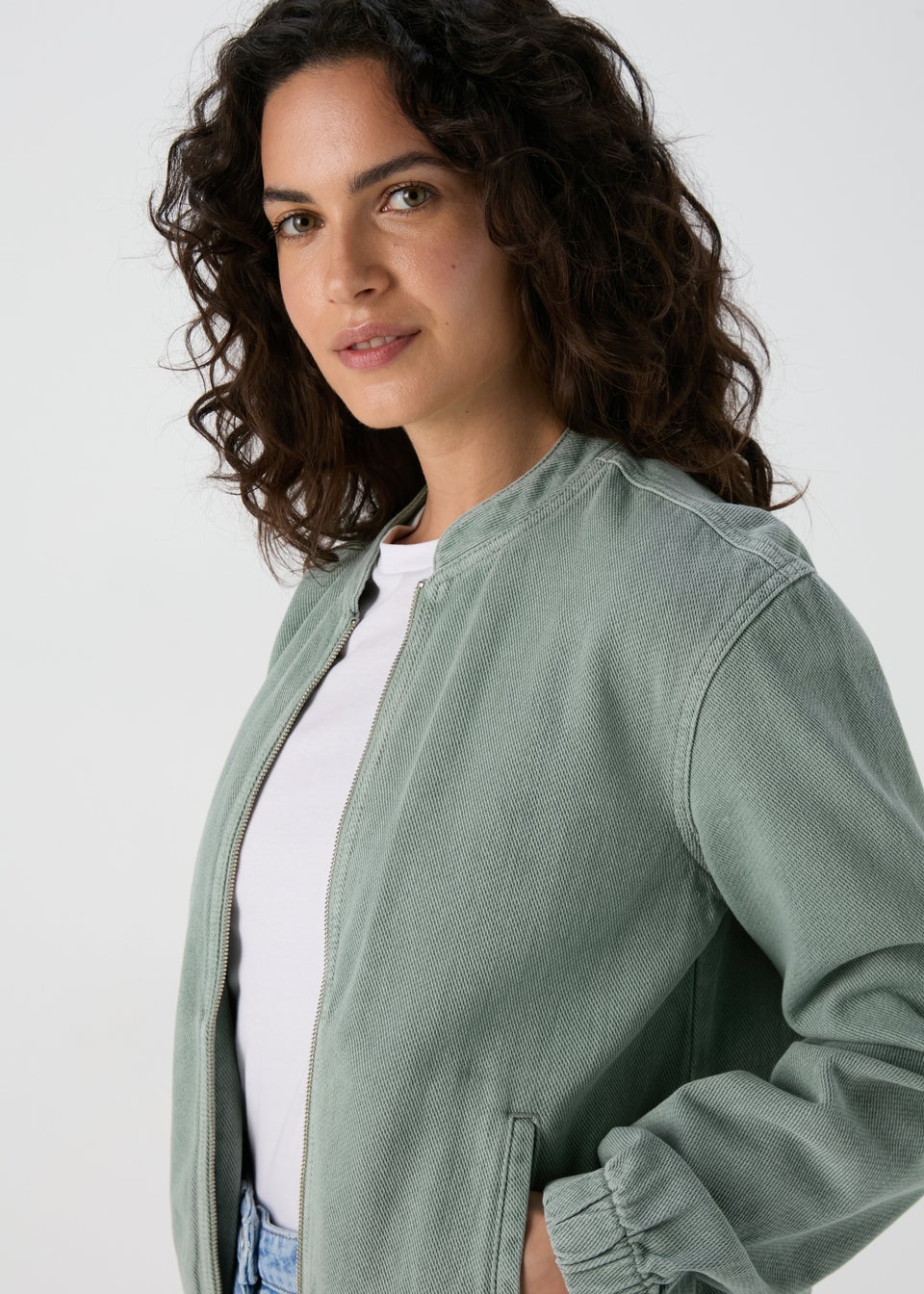 Khaki Bomber Jacket