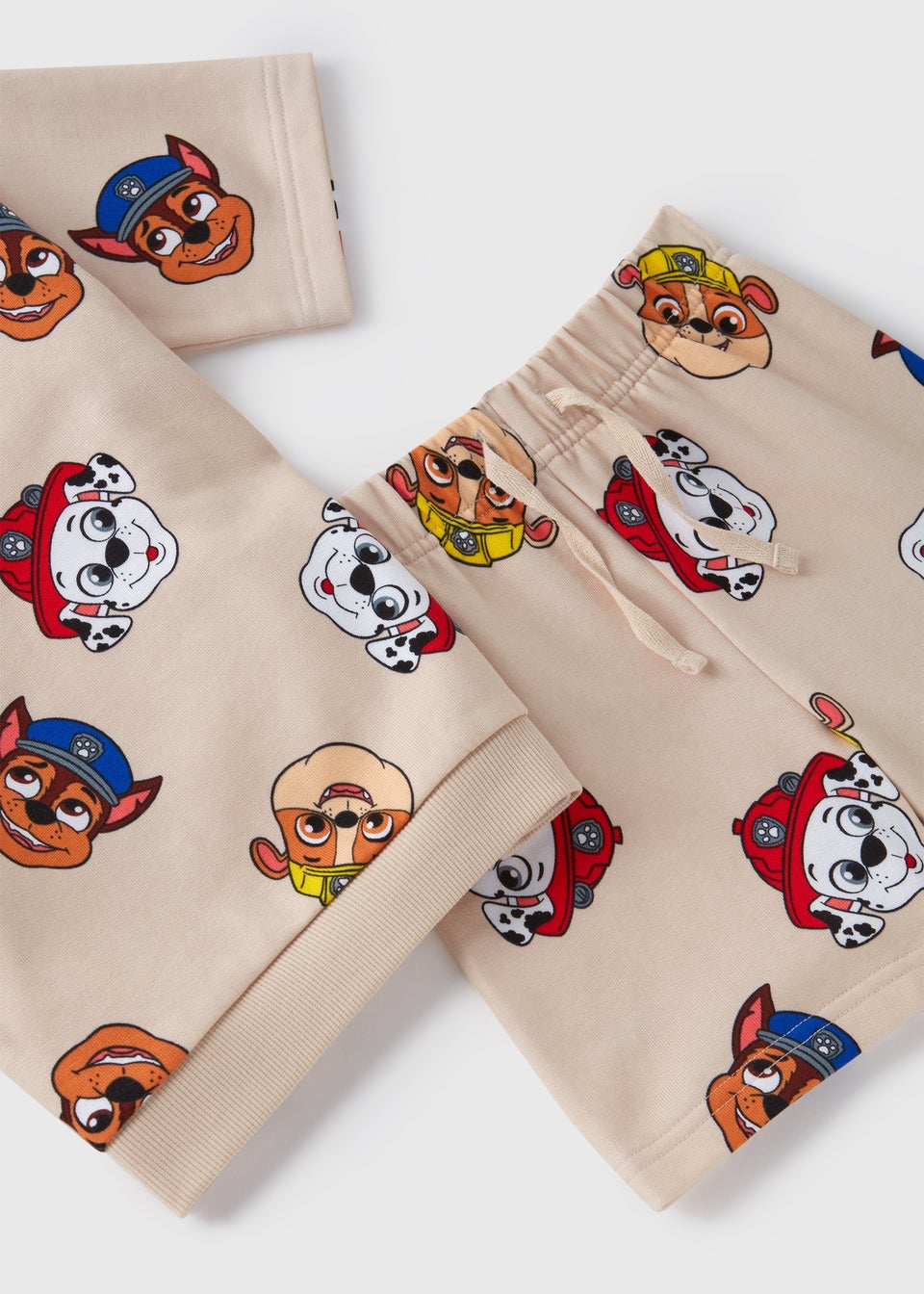 Paw Patrol Boys Oatmeal Top and Short Sets (1-6yrs)