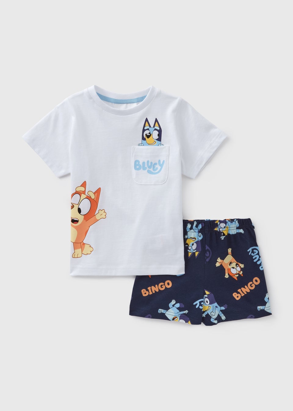 Bluey Kids Navy Shortie Pyjama Set (1-6yrs)