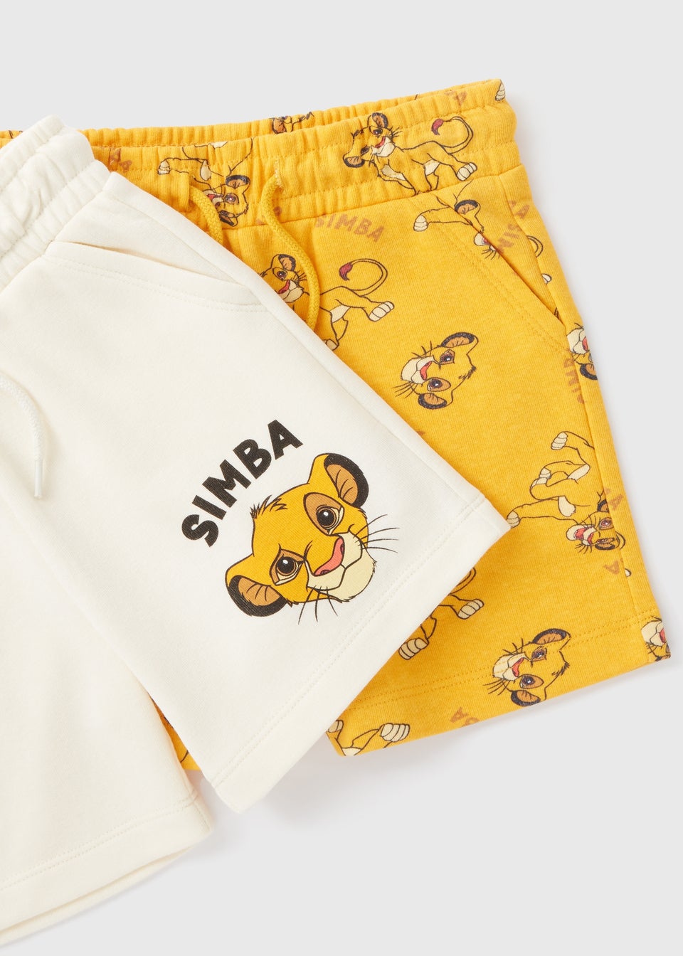 Disney Kids Oatmeal 2 Pack Simba Sweat Shorts (1-7yrs)