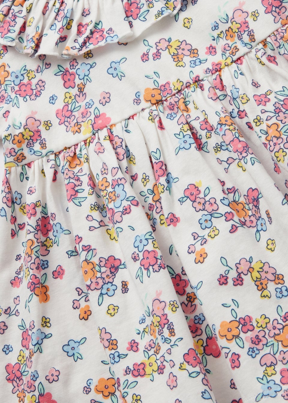Girls Multicolour Floral Dress (Newborn-23mths)