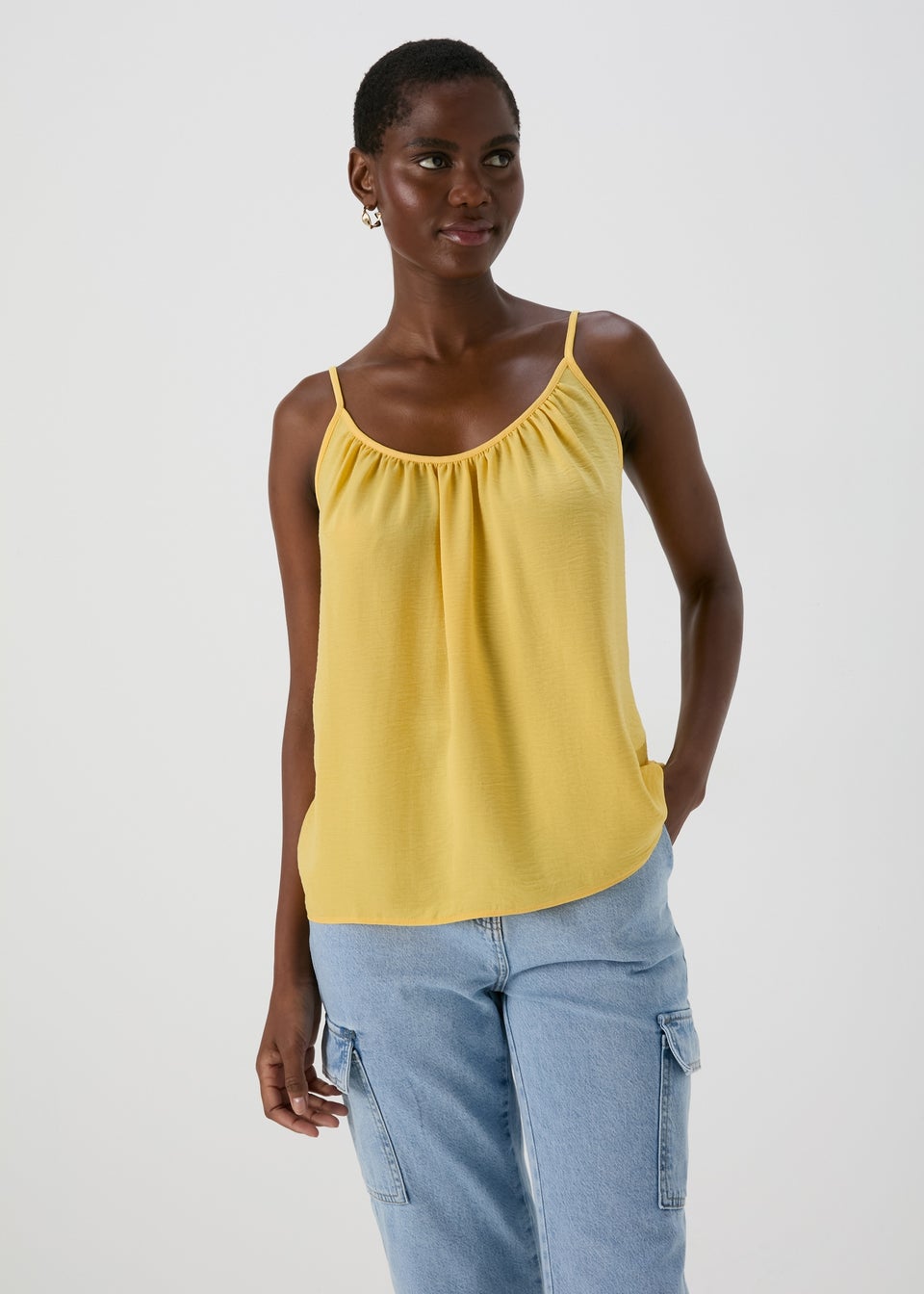 Yellow Solid Cami Top