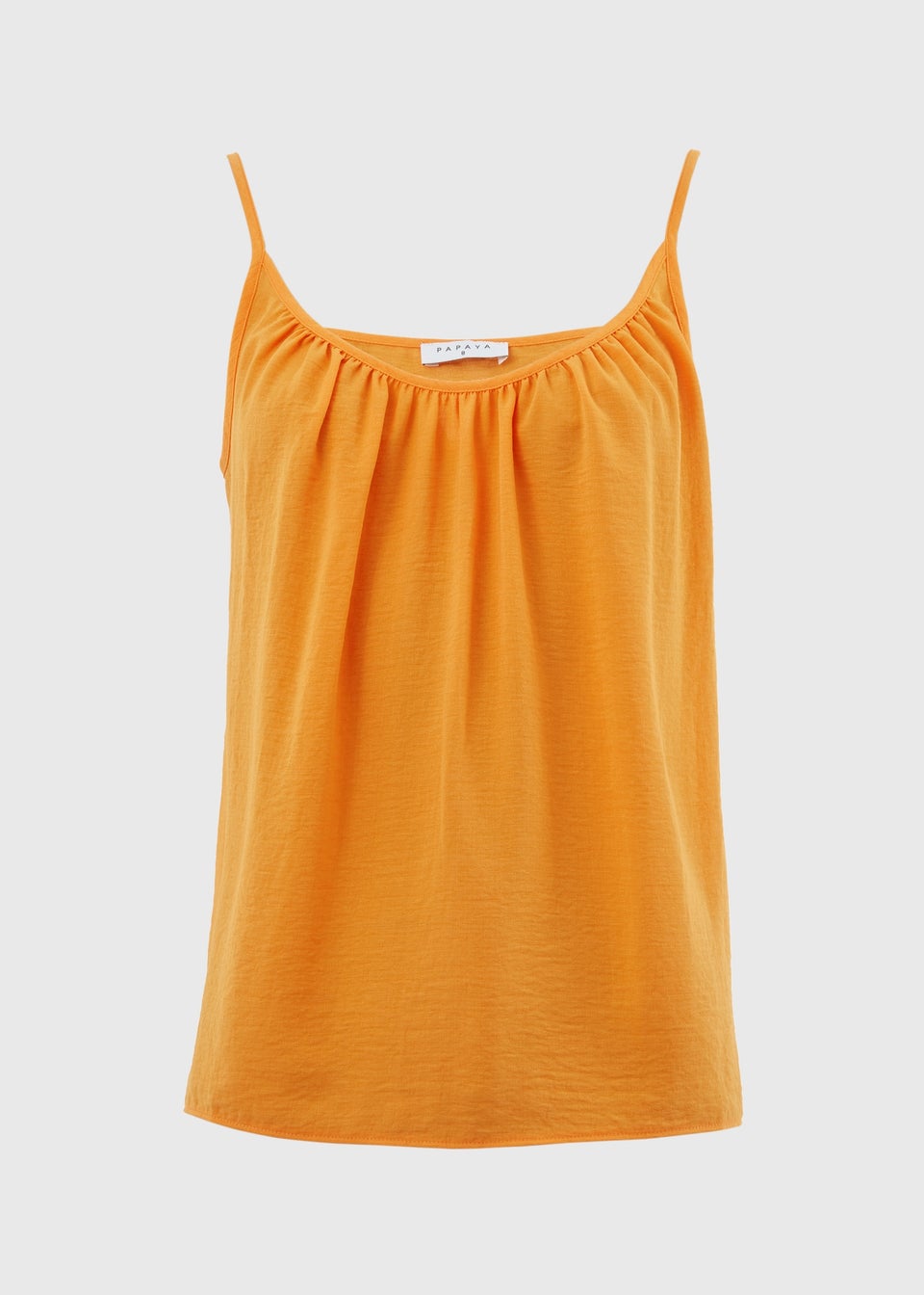 Orange Solid Cami Top