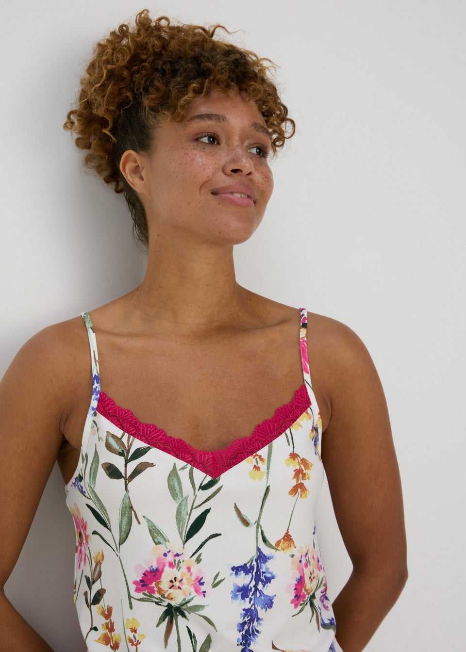 Cream Floral Top