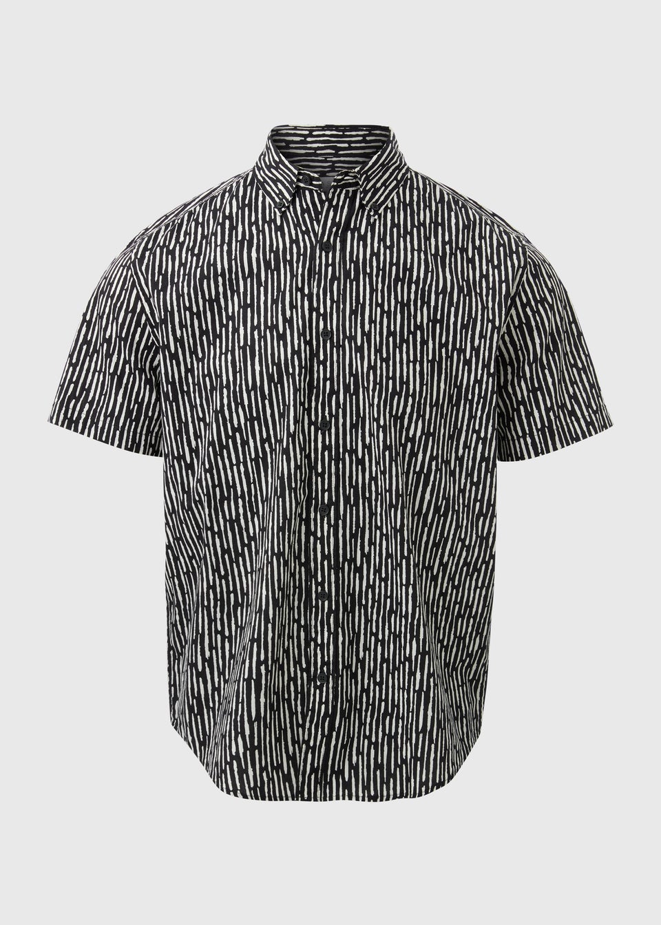 Black Geo Print Shirt