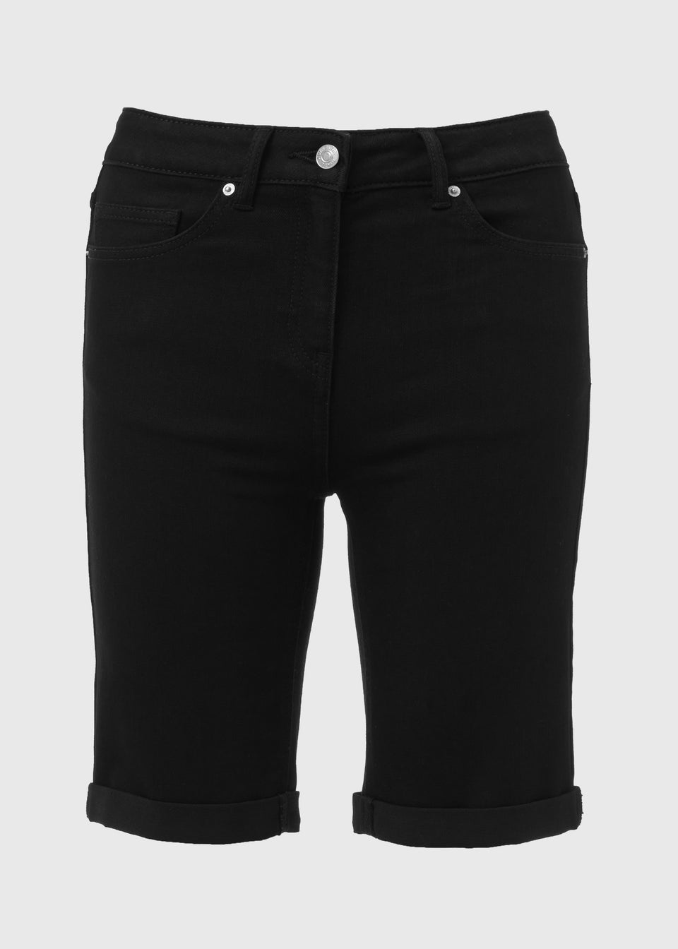 Black Knee Length Shorts