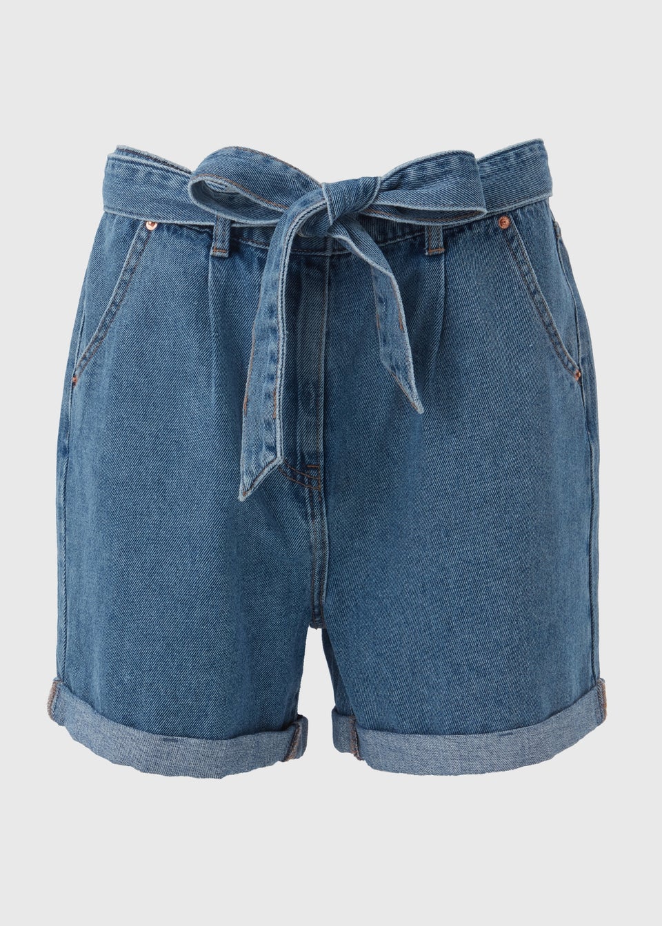 Mid Wash Denim Shorts Matalan