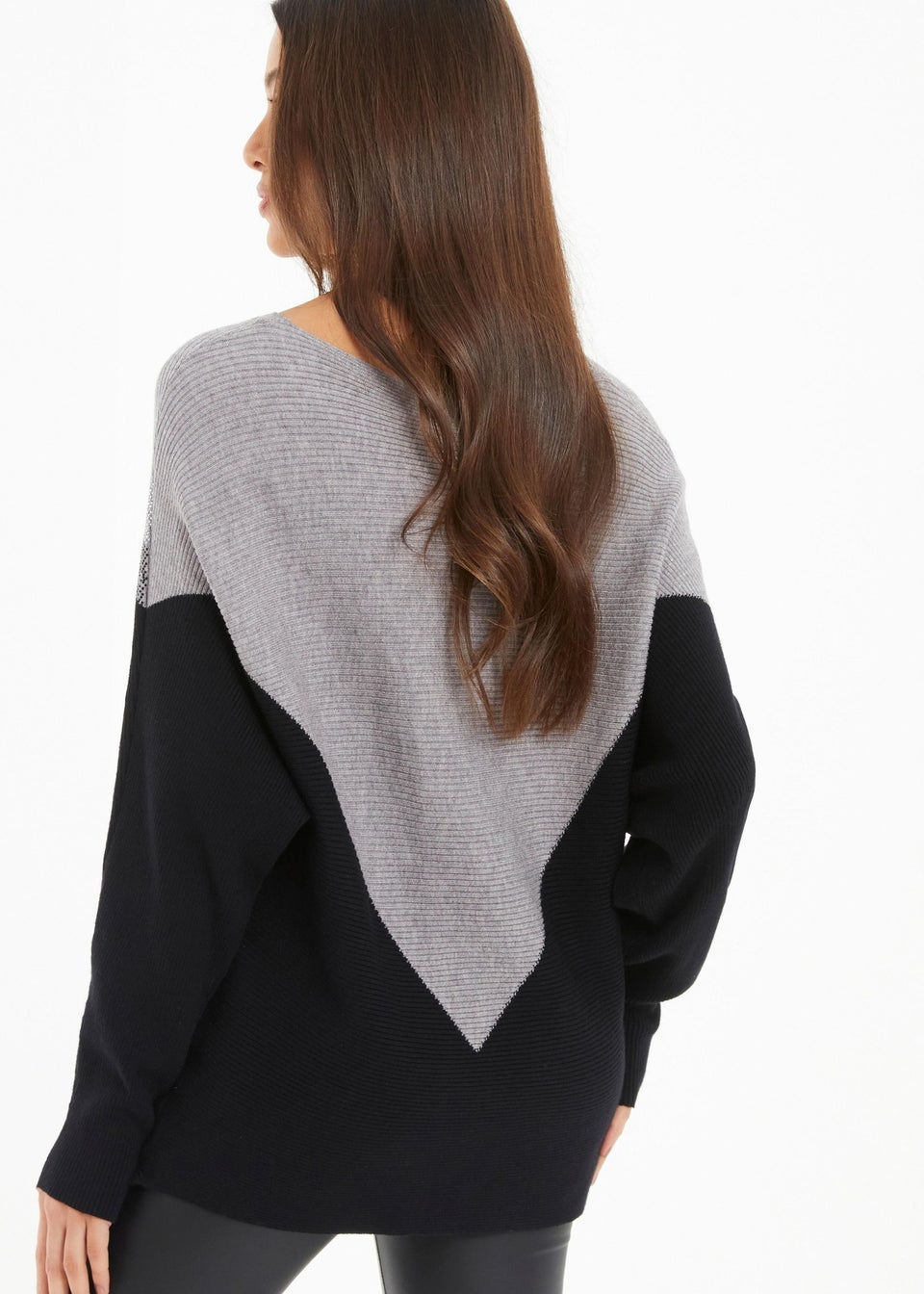 Quiz Black Knitted Embellished Jumper