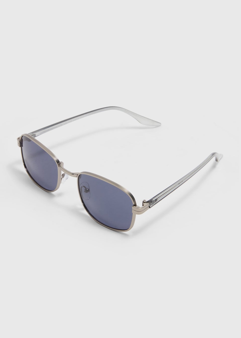 Gunmetal 90s Metal Sunglasses