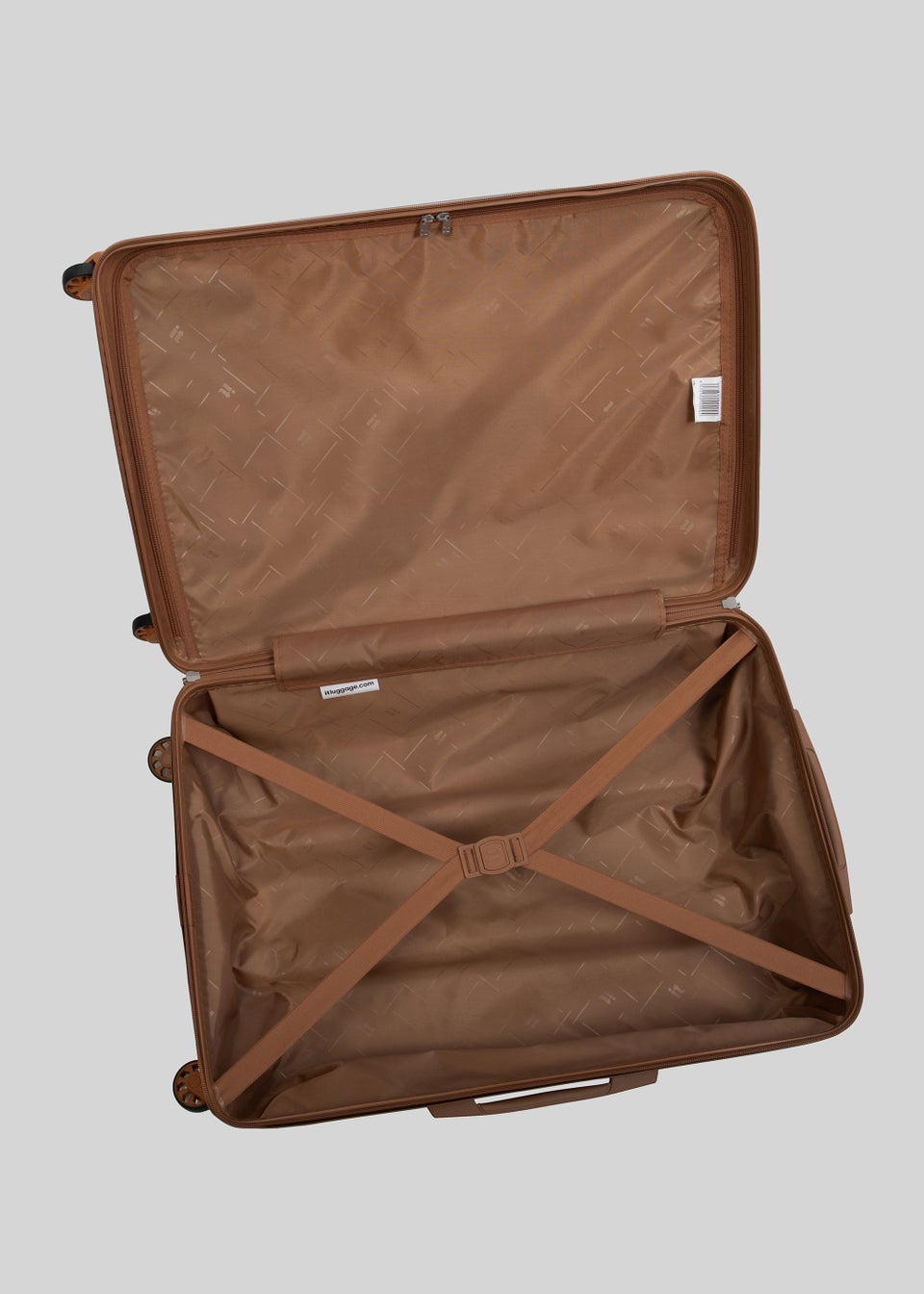 IT Luggage Black Hard Shell Suitcase