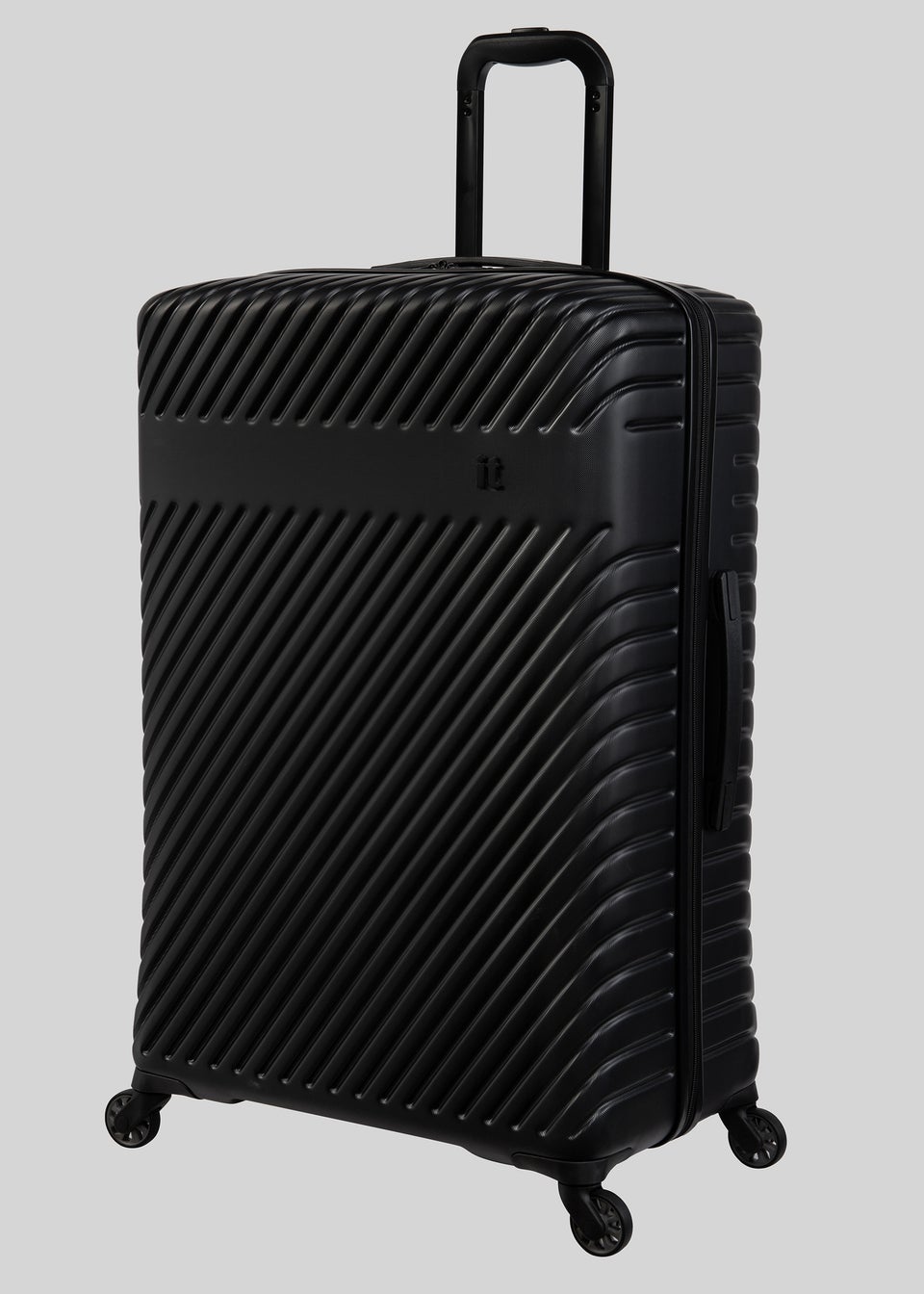 IT Luggage Black Hard Shell Suitcase