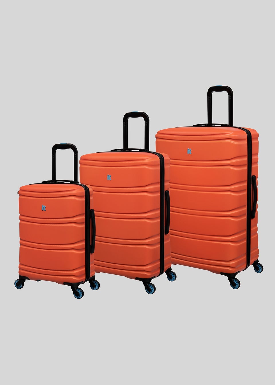 IT Luggage Orange Hard Shell Suitcase