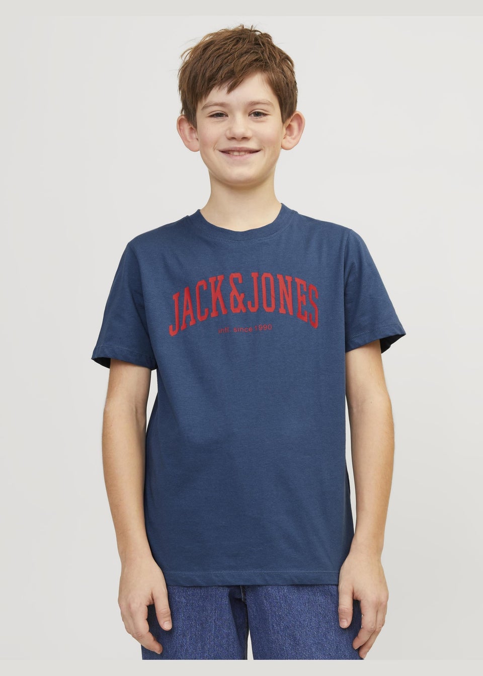 Jack & Jones Boys Blue Crew Neck T-Shirt (6-16yrs)