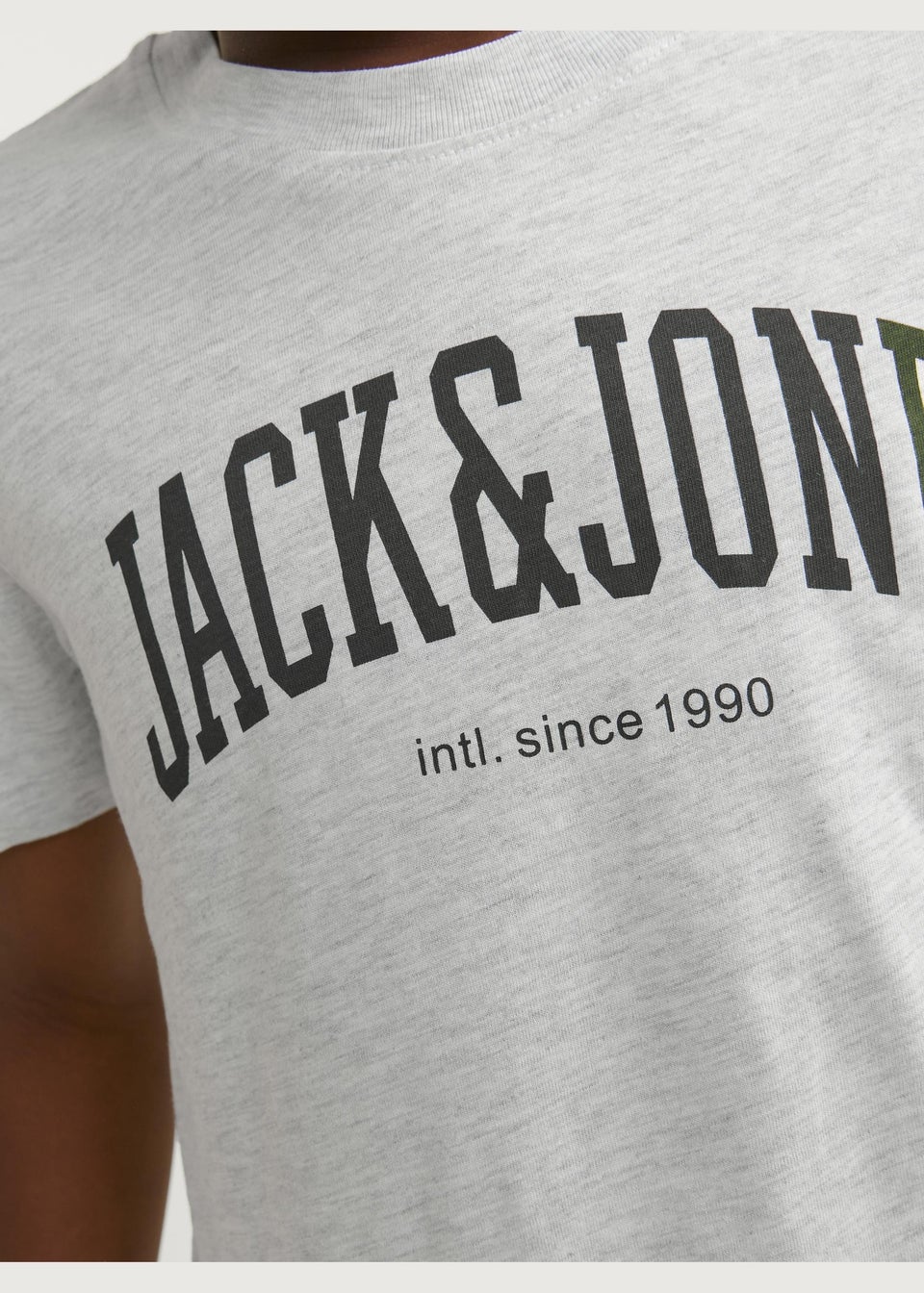 Jack & Jones Boys Grey Crew Neck T-Shirt (6-16yrs)