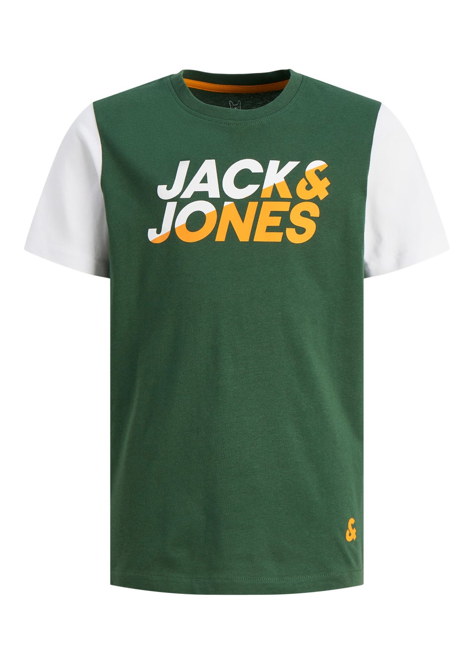 Jack & Jones Junior Green Logo T-Shirt (6-16yrs)