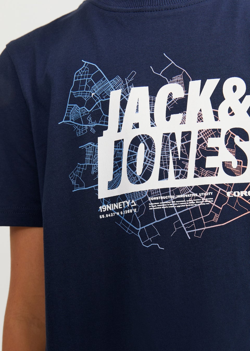 Jack & Jones Boys Navy Logo T-Shirt (6-16yrs)