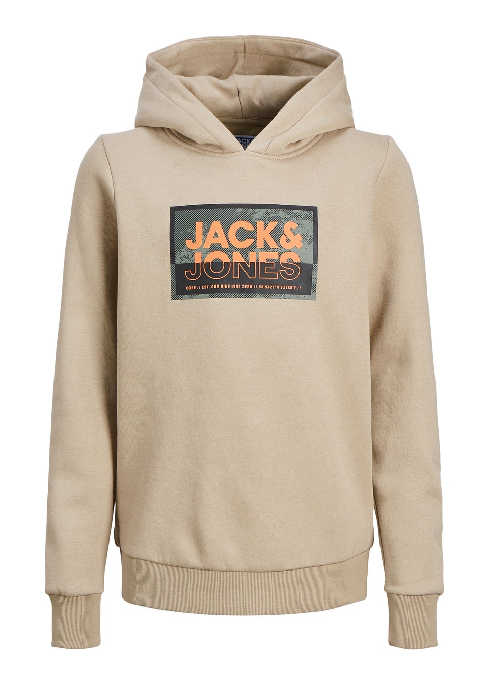 Jack & Jones Boys Beige Slogan Print Sweatshirt (8-16yrs)