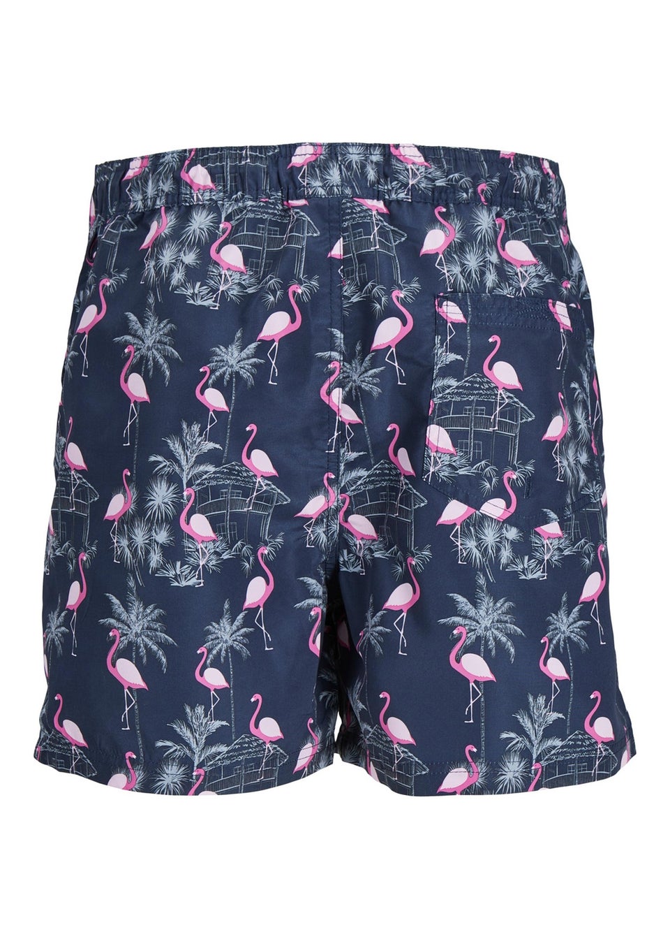 Jack & Jones Boys Navy Flamingo Swim Shorts (8-16yrs)